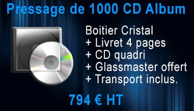 Promo Pressage 1000 CD Album